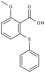 6-(phenylthio)-o-anisic acid Struktur