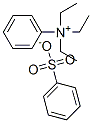 N,N,N-triethylanilinium phenylsulphonate  Struktur