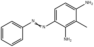 2-methyl-6-(phenylazo)benzene-1,3-diamine Struktur