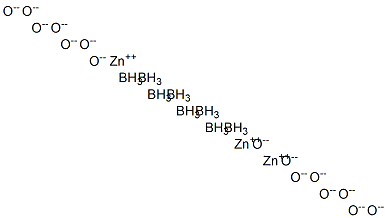 octaboron trizinc pentadecaoxide Struktur