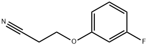 3-(3-fluorophenoxy)propanenitrile Struktur