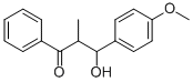 3-HYDROXY-3-(4-METHOXY-PHENYL)-2-METHYL-1-PHENYL-PROPAN-1-ONE Struktur