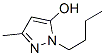 1H-Pyrazol-5-ol,  1-butyl-3-methyl- Struktur