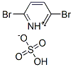 2,5-dibromopyridinium hydrogen sulphate Struktur