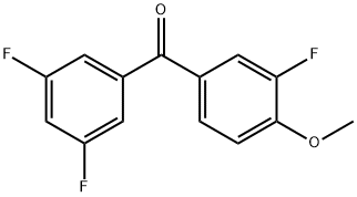 4-METHOXY-3,3',5'-TRIFLUOROBENZOPHENONE Struktur