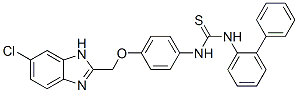 3-[4-[(5-chloro-3H-benzoimidazol-2-yl)methoxy]phenyl]-1-(2-phenylpheny l)thiourea Struktur