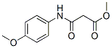 methyl 3-[(4-methoxyphenyl)amino]-3-oxopropionate           Struktur