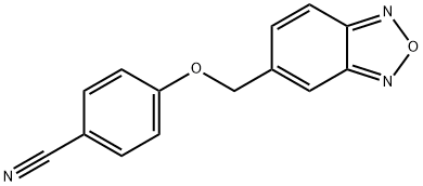 4-(2,1,3-BENZOXADIAZOL-5-YLMETHOXY)BENZONITRILE Struktur