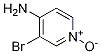 3-broMopyridin-N-Oxide-4-aMine Struktur