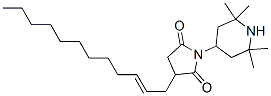 3-(2-dodecenyl)-1-(2,2,6,6-tetramethyl-4-piperidyl)pyrrolidine-2,5-dione Struktur