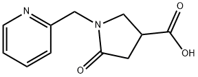 5-OXO-1-(PYRIDIN-2-YLMETHYL)PYRROLIDINE-3-CARBOXYLIC ACID Struktur