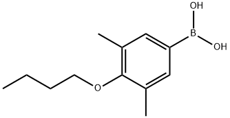 2-BUTOXY-3,5-DIMETHYLPHENYLBORONIC ACID Struktur