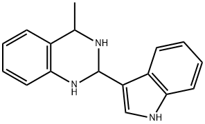 2-(1H-Indol-3-yl)-4-methyl-1,2,3,4-tetrahydro-quinazoline Struktur