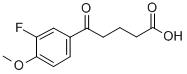 5-(3-FLUORO-4-METHOXYPHENYL)-5-OXOVALERIC ACID Struktur