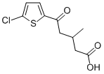 5-(5-CHLORO-2-THIENYL)-3-METHYL-5-OXOVALERIC ACID Struktur