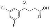 4-(3-CHLORO-5-FLUOROPHENYL)-4-OXOBUTYRIC ACID Struktur