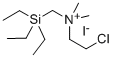 (2-Chloroethyl)dimethyl(triethylsilylmethyl)ammonium iodide Struktur