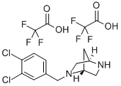 (1S,4S)-(+)-2-(3,4-DICHLORO-BENZYL)-2,5-DIAZA-BICYCLO[2.2.1]HEPTANE 2CF3COOH Struktur