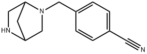 4-(2,5-DIAZA-BICYCLO[2.2.1]HEPT-2-YLMETHYL)-BENZONITRILE Struktur