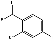 2-BROMO-1-DIFLUOROMETHYL-4-FLUOROBENZENE Struktur