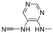 Cyanamide, [4-(methylamino)-5-pyrimidinyl]- (9CI) Struktur