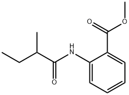 methyl 2-[(2-methyl-1-oxobutyl)amino]benzoate Struktur