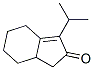 3,3a,4,5,6,7-hexahydro-1-isopropyl-2H-inden-2-one Struktur