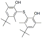 2,2'-thiobis[4-tert-butyl-3,6-xylenol] Struktur