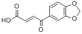 2-Butenoic acid, 4-(1,3-benzodioxol-5-yl)-4-oxo-, (E)- Struktur