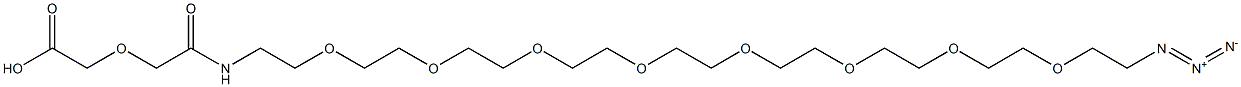 O-(2-AZIDOETHYL)-O-(2-(DIGLYCOLYL-AMINO)ETHYL)EG-7 Structure