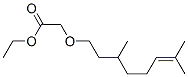 ethyl [(3,7-dimethyl-6-octenyl)oxy]acetate  Struktur