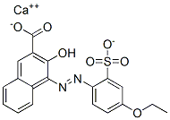 calcium 4-[(4-ethoxy-2-sulphonatophenyl)azo]-3-hydroxy-2-naphthoate Struktur