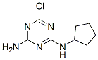 6-chloro-N-cyclopentyl-1,3,5-triazine-2,4-diamine Struktur