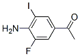 1-(4-amino-3-fluoro-5-iodophenyl)ethan-1-one Struktur