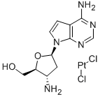 3-Aminotubercidindichloroplatinum(II) Struktur