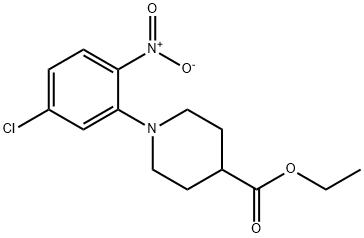 ethyl 1-(5-chloro-2-nitrophenyl)-4-piperidinecarboxylate Struktur