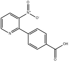 4-(3-Nitropyridin-2-yl)benzoic acid Struktur