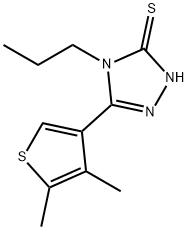 5-(4,5-DIMETHYLTHIEN-3-YL)-4-PROPYL-4H-1,2,4-TRIAZOLE-3-THIOL Struktur