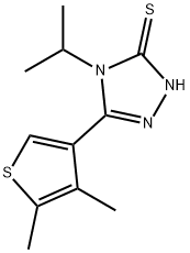 5-(4,5-DIMETHYLTHIEN-3-YL)-4-ISOPROPYL-4H-1,2,4-TRIAZOLE-3-THIOL Struktur