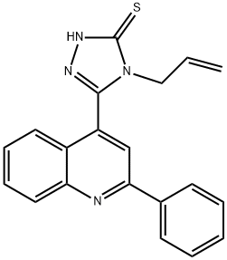 4-ALLYL-5-(2-PHENYLQUINOLIN-4-YL)-4H-1,2,4-TRIAZOLE-3-THIOL Struktur