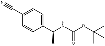 (S)-tert-butyl 1-(4-cyanophenyl)ethylcarbaMate Struktur