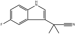 1H-Indole-3-acetonitrile, 5-fluoro-a,a-dimethyl- Struktur