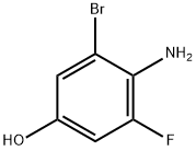 4-AMINO-3-BROMO-5-FLUOROPHENOL Struktur