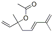 3,7-dimethylocta-1,5,7-trien-3-yl acetate Struktur