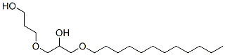 3-[3-(dodecyloxy)-2-hydroxypropoxy]propanol Struktur