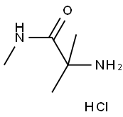 2-Amino-N,2-dimethylpropanamide hydrochloride Struktur