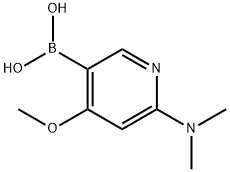 Boronic acid, [6-(dimethylamino)-4-methoxy-3-pyridinyl]- (9CI) Struktur