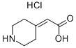 PIPERIDIN-4-YLIDENE-ACETIC ACID HYDROCHLORIDE Struktur