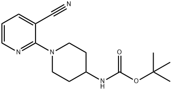 (3'-Cyano-3,4,5,6-tetrahydro-2H-[1,2']bipyridinyl-4-yl)-carbaMic acid tert-butyl ester, 98+% C16H22N4O2, MW: 302.37 Struktur