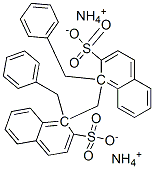 diammonium 1,1'-methylenebis[(phenylmethyl)naphthalene-2-sulphonate] Struktur